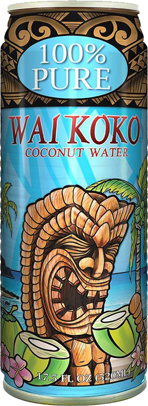 Pineapple in Paradise Wai Coco Can Coconut water in recyclable can